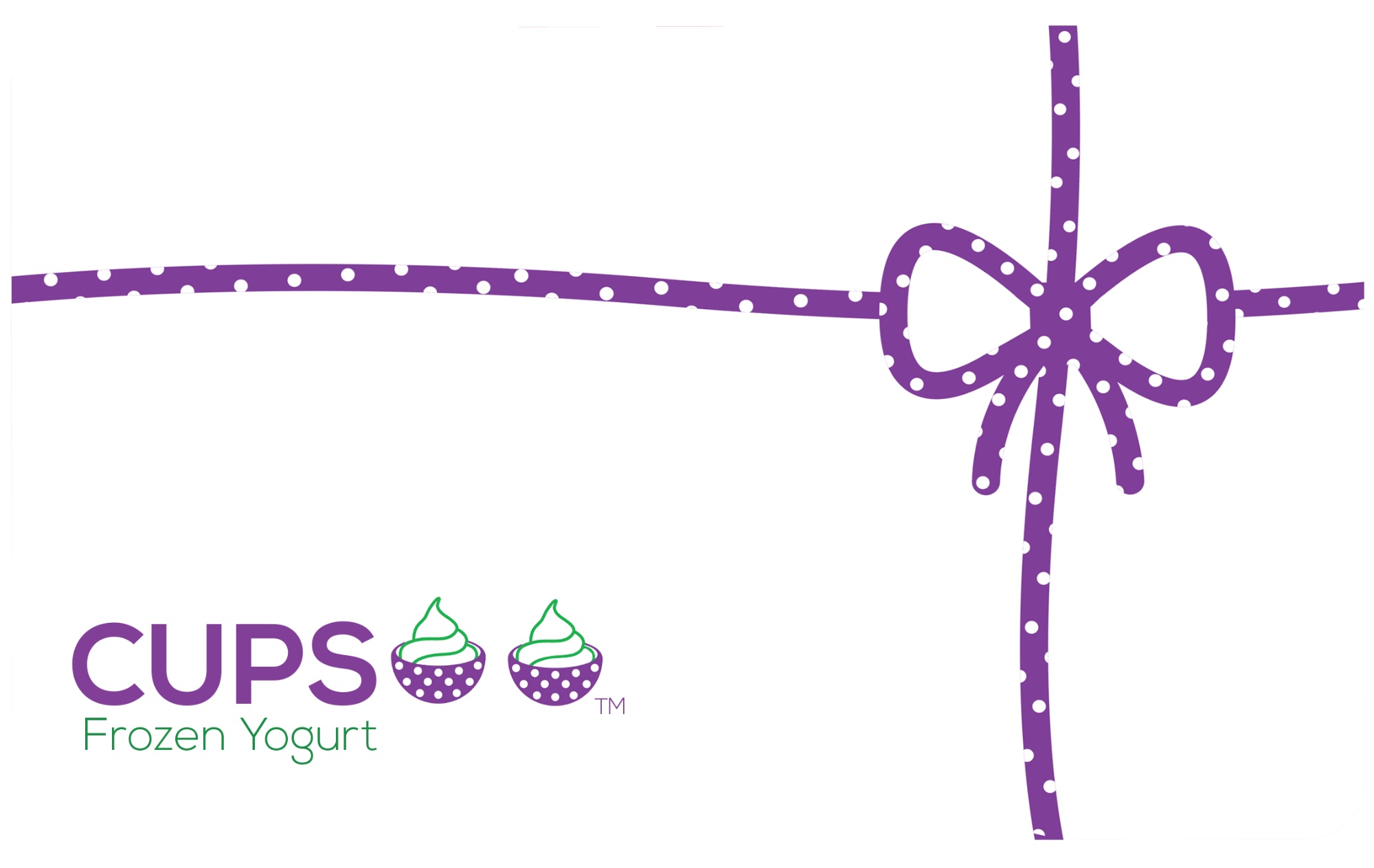 CUPS Frozen Yogurt Gift Card